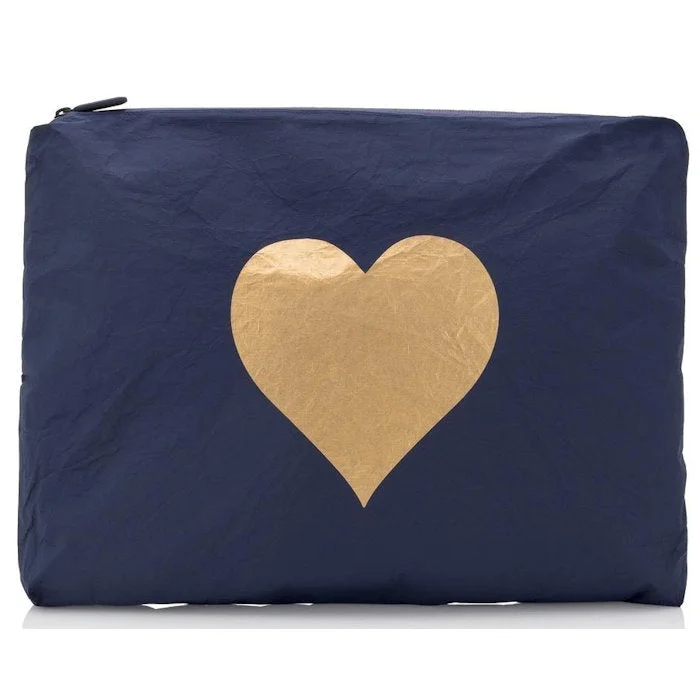 Navy/Gold Heart