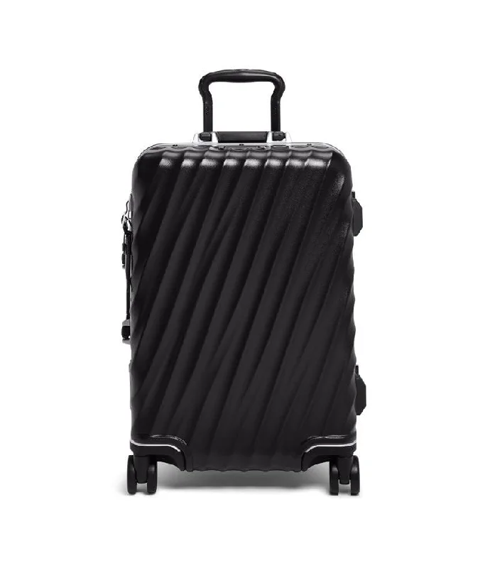 Adjustable Luggage Straps in Pink with Reflective Stripes for Night Travel19 Degree Frame Intl 4-Whl Carry-on - Black Textured