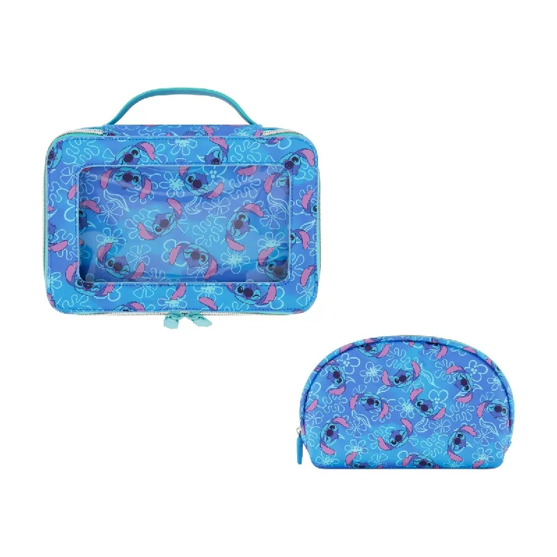 Waterproof Travel Duffel Bag Covers in Black for Protecting Your LuggageDisney Stitch 2-Piece Travel Cosmetic Case Set