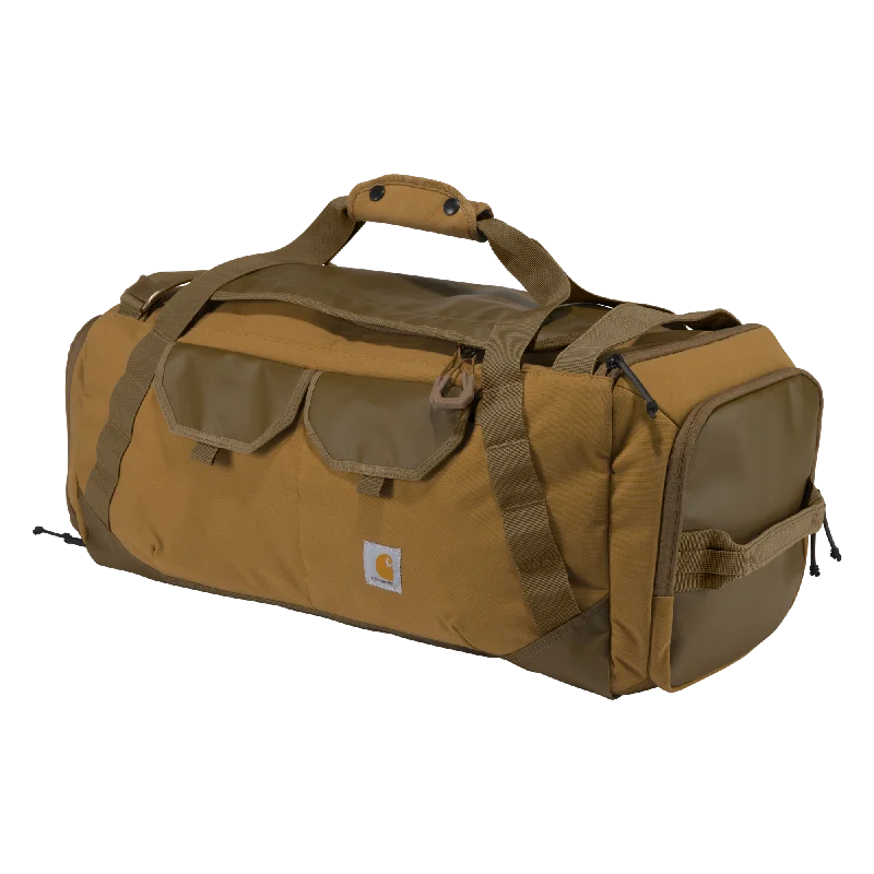 Travel - Size Toiletry Bottles with Leak - Proof Caps in ClearNylon Heavy-Haul Utility Duffel 55L