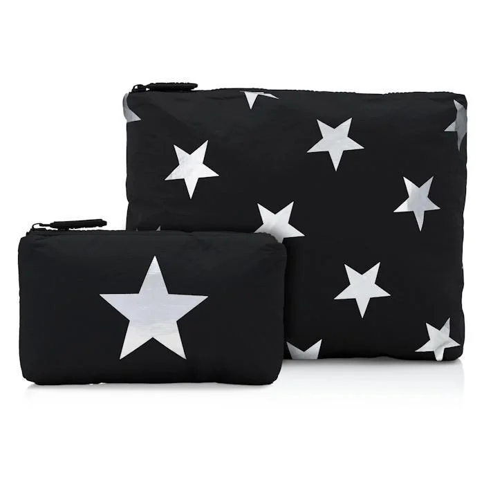 Black/Silver Multi Stars