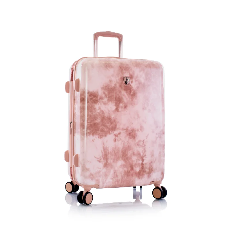 Detachable Travel Bag Shoulder Straps in Beige with Cushioned PadsTie-Dye Rose Fashion Spinner™ 26" Luggage