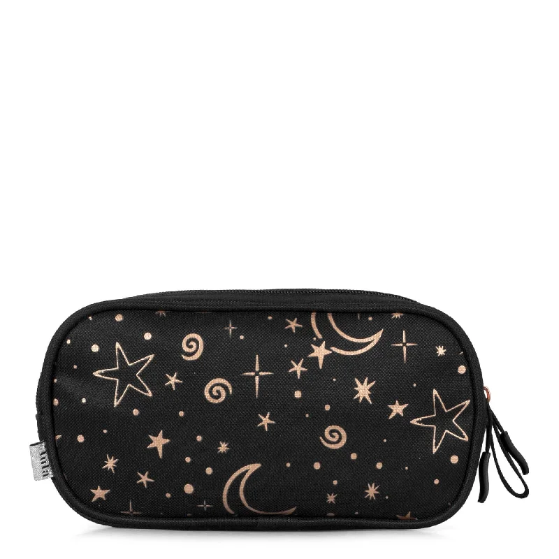 Travel Neck Pillow Covers in Soft Fleece in Gray for ComfortMoon & Stars Pencil Case