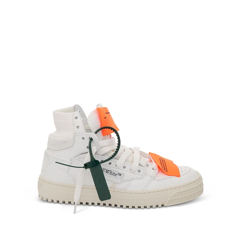 Women's Sneakers with Adjustable Straps for a Customized Fit During High - Impact Exercises3.0 Off Court Leather Sneakers in White/Orange