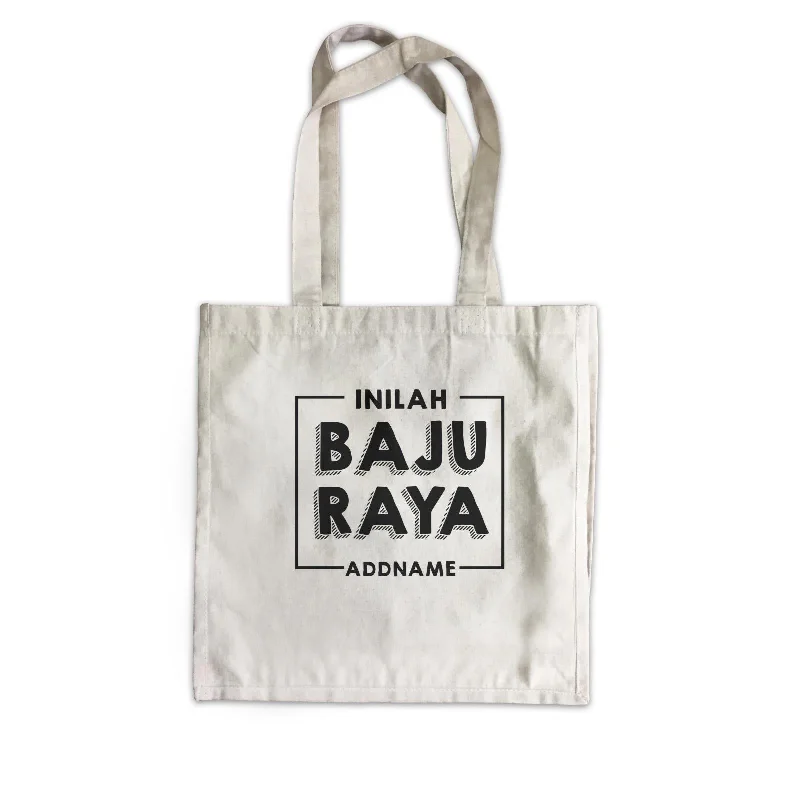 Plus - Size Canvas Tote Bag for Carrying Large ItemsInilah Baju Raya Canvas Bag  Personalizable Designs This is My