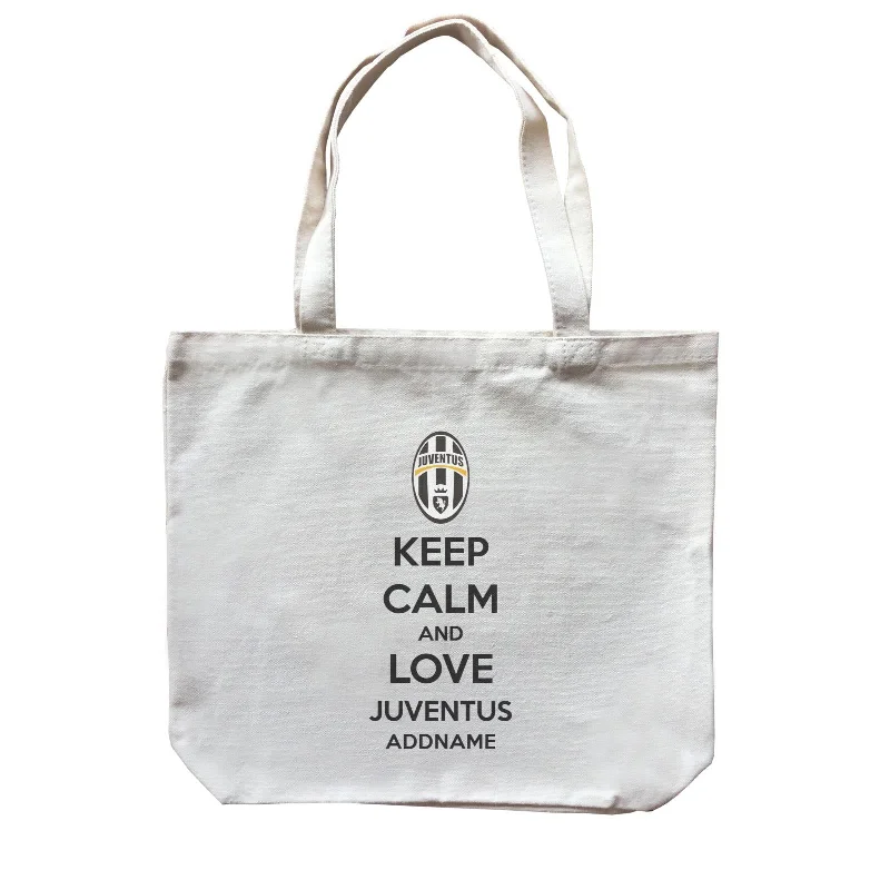 Minimalist Canvas Laptop Bag with Padded Interior for ProtectionJuventus Football Keep Calm And Love Serires Addname Canvas Bag