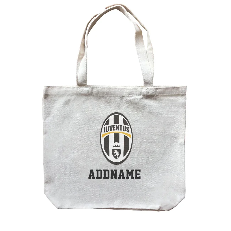 Small Canvas Crossbody Bag with Zipper Pocket for Travel EssentialsJuventus Football Logo Addname Canvas Bag