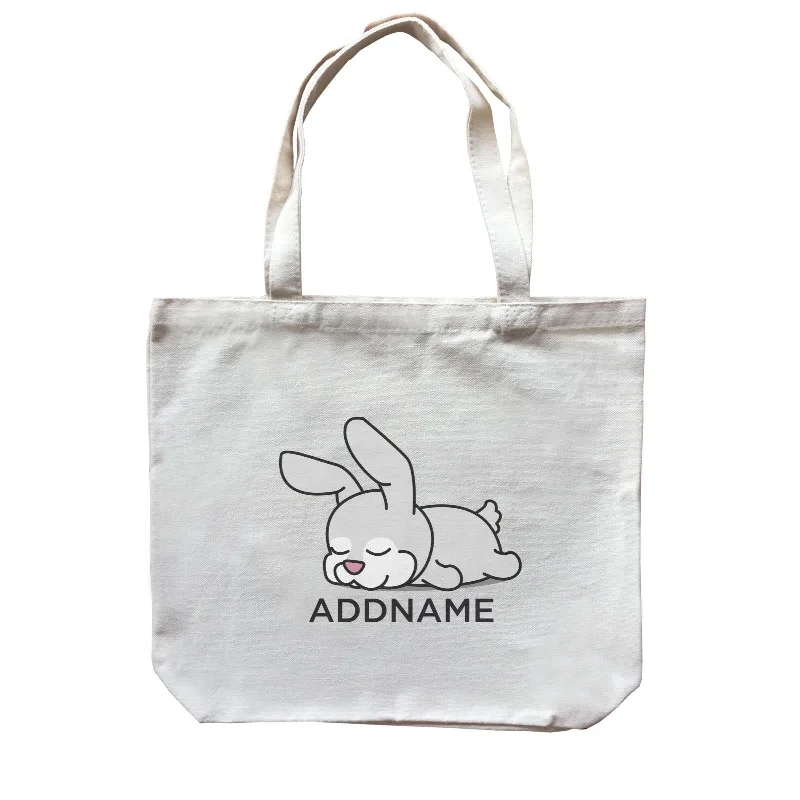 Heavy - Duty Canvas Tool Bag with Multiple Compartments for DIY EnthusiastsLazy Bunny Addname Canvas Bag