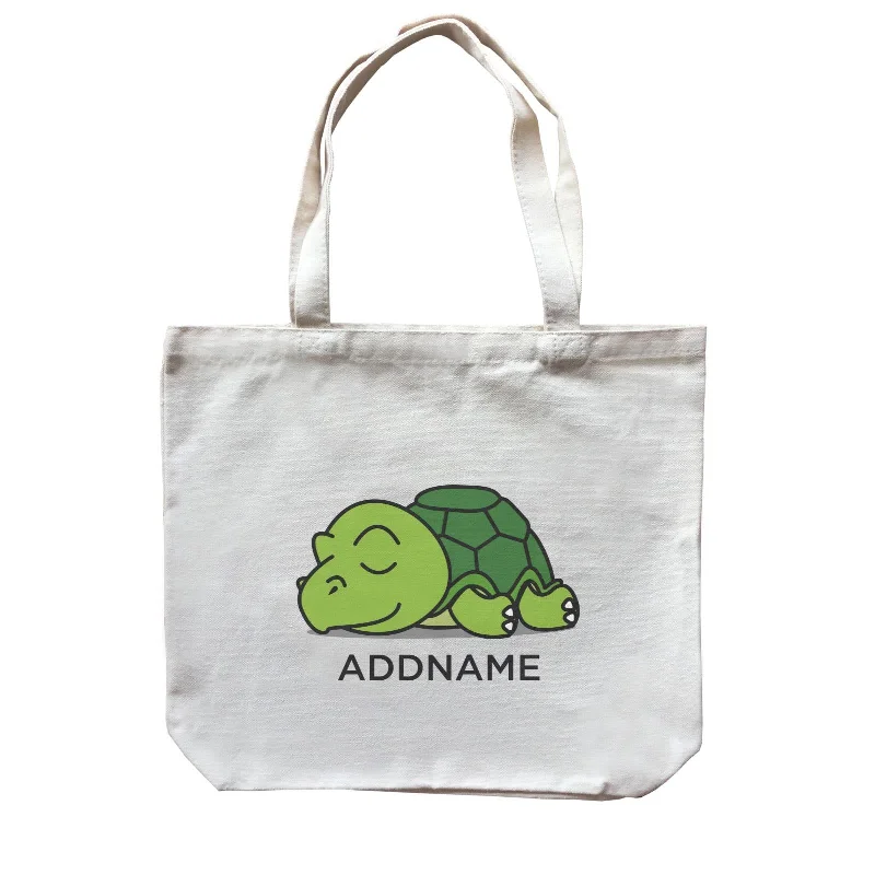 Multicolor Striped Canvas Tote Bag for Beach TripsLazy Tortoise Addname Canvas Bag