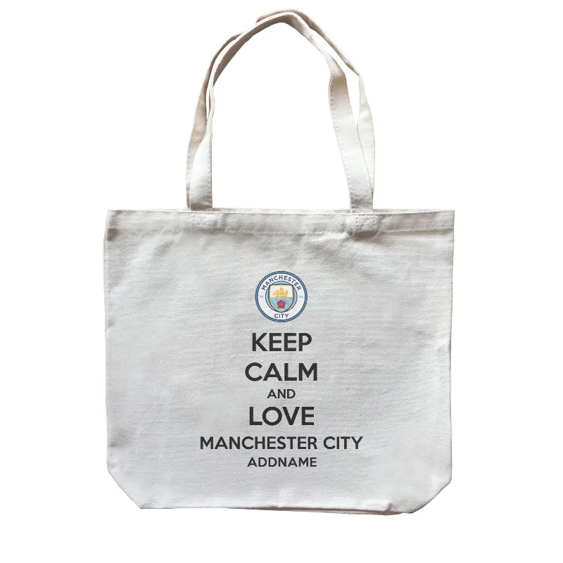 Boho - Style Embroidered Canvas Handbag for Summer FestivalsManchester City Football Keep Calm And Love Series Addname Canvas Bag