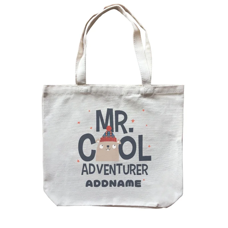 Plus - Size Canvas Tote Bag for Carrying Large ItemsMr Cool Adventurer Beaver Addname Canvas Bag