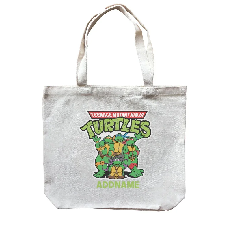 Customizable Canvas Tote Bag for Brand PromotionNinja Turtles Theme Addname Canvas Bag