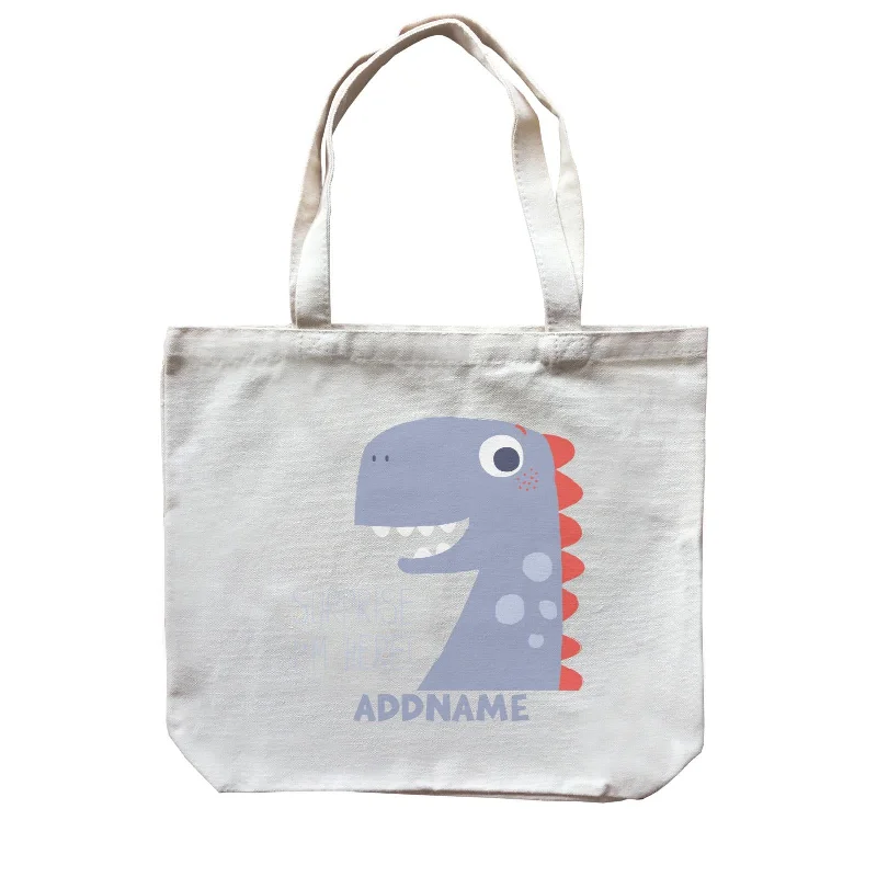 Black Canvas Laptop Messenger Bag for Professional UseSurprise I'm Here Dinosaur Addname Bag Canvas Bag