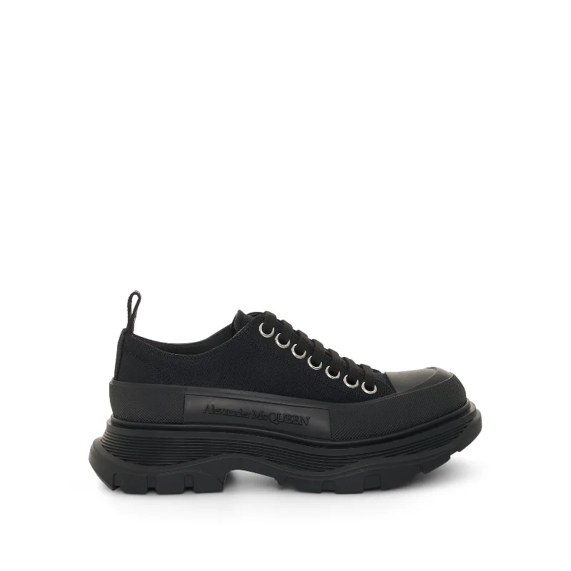 Tread Slick Canvas Lace-Up Shoes in Black