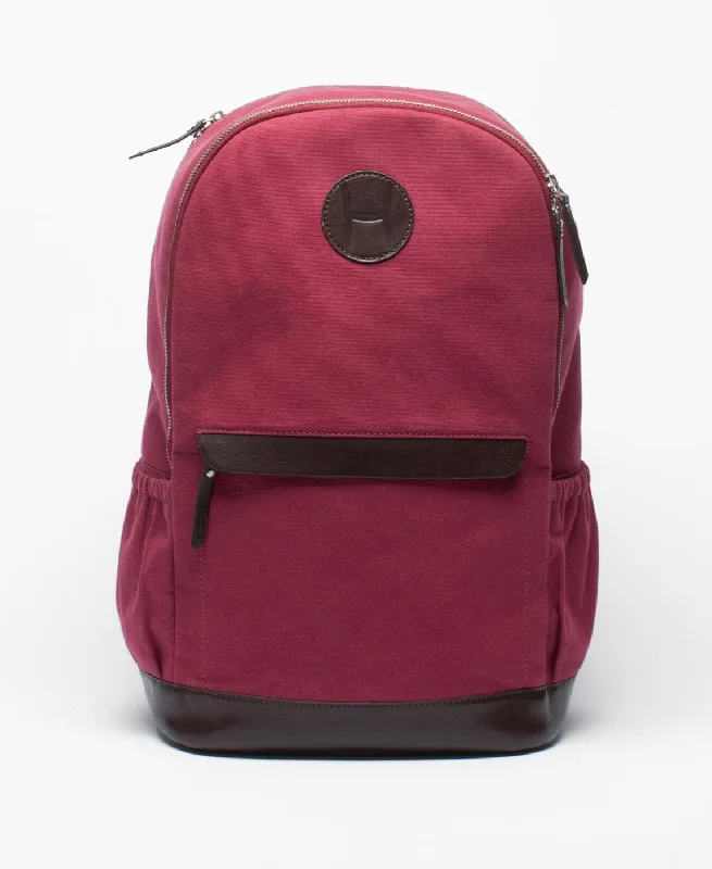 Foldable Canvas Shopping Bag for Easy Storage in Your CarBack Pack Burgundy