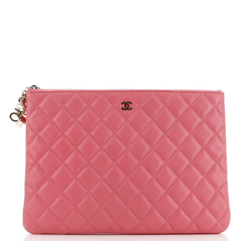 Floral - Printed Satin Clutch in Pink for Spring GalasCC Casino O Case Clutch Quilted Lambskin Medium