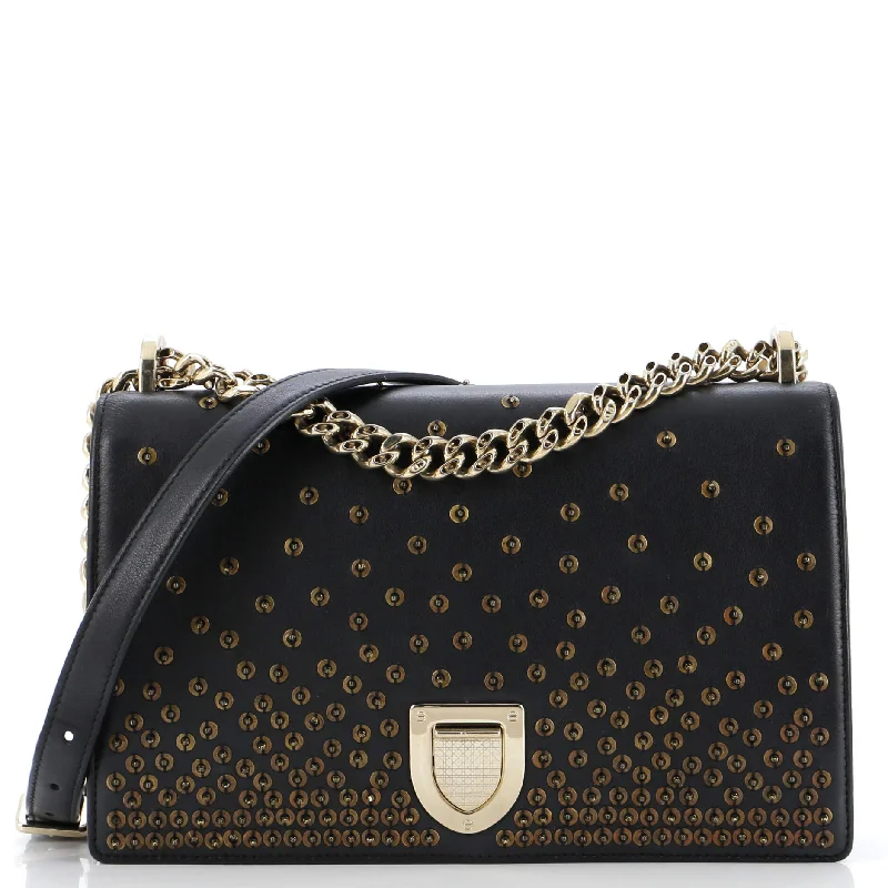 Women's Crossbody Bag with Chain Strap in Gold for a Glamorous TouchDiorama Flap Bag Sequin Embellished Lambskin Medium