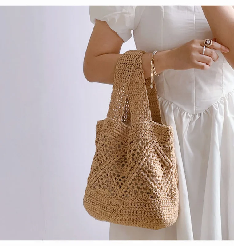 Pvc Shoulder Bag in Clear with Glitter for a Fun and Modern LookElena Handbags Minimalistic Cotton Bucket Shoulder Bag