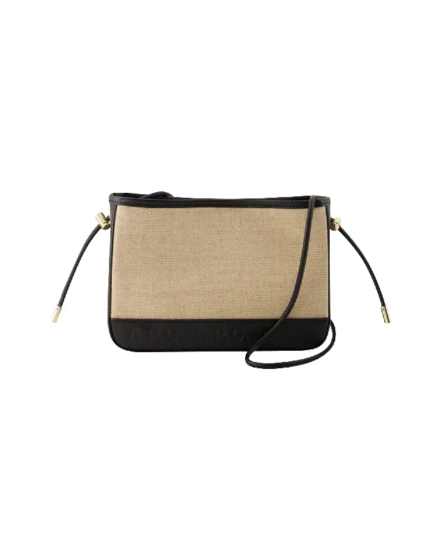 Metallic Shoulder Bag in Gold for Special OccasionsHelene Shoulder Bag - A.P.C. - Canvas - Black