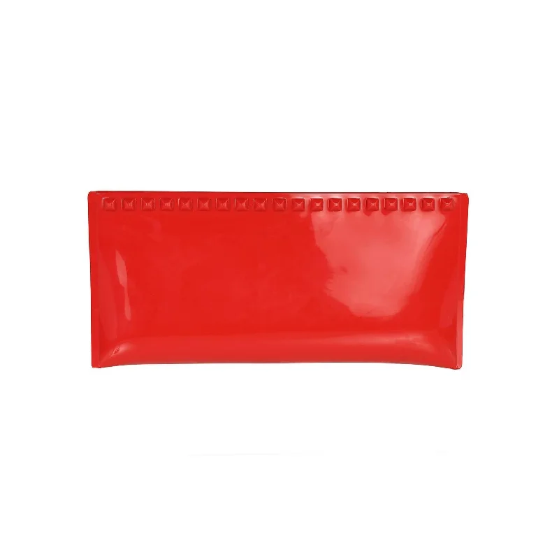 Mirrored Clutch in Silver for Futuristic - Themed GatheringsJulian Pochette Clutch In Red