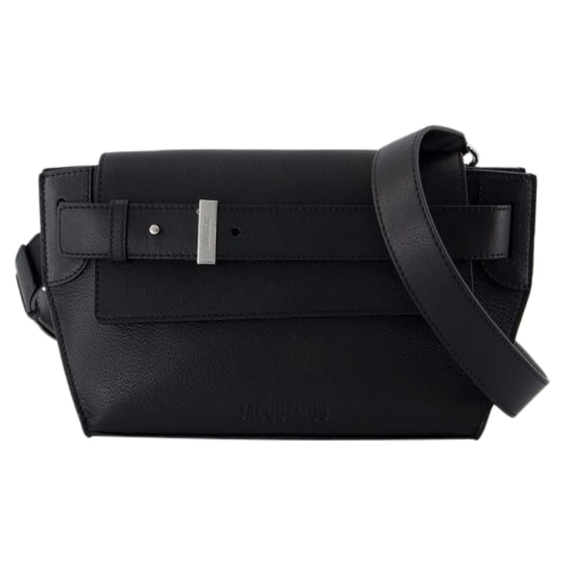 Women's Crossbody Bag with RFID - Blocking Pocket in Black for Safe TravelLe Messenger Capri Crossbody - Jacquemus - Leather - Black