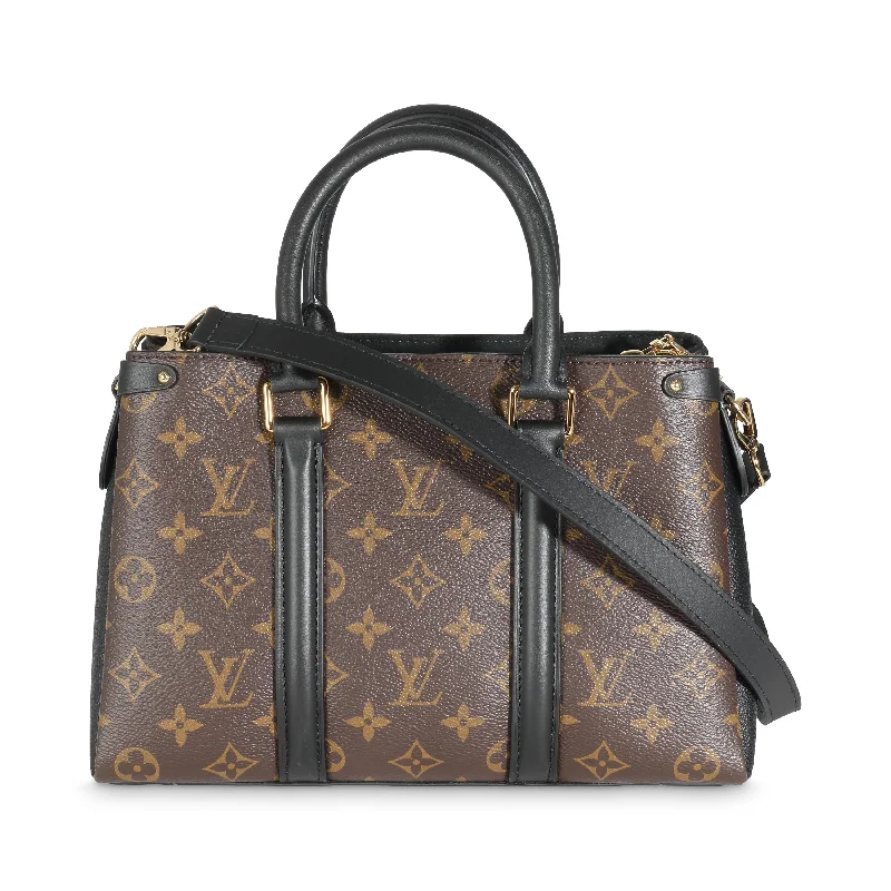 Crossbody Shoulder Bag in Black Leather with Gold Hardware for Night OutsLouis Vuitton Black Monogram Canvas Soufflot BB