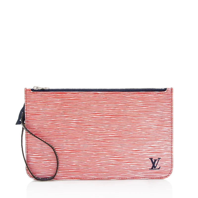 Geometric - Patterned PVC Evening Bag in Multicolor for Trendy Nights OutLouis Vuitton Epi Leather Neverfull MM Pochette