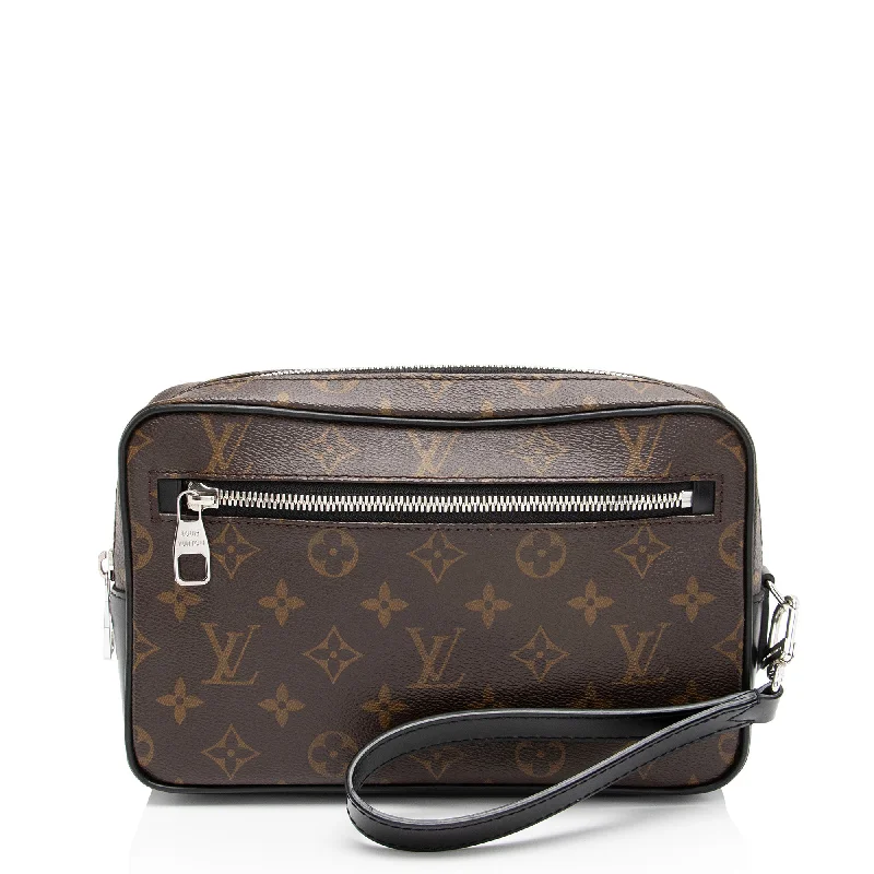 Women's Lizard - Print Clutch in Brown for a Chic LookLouis Vuitton Monogram Canvas Macassar Clutch