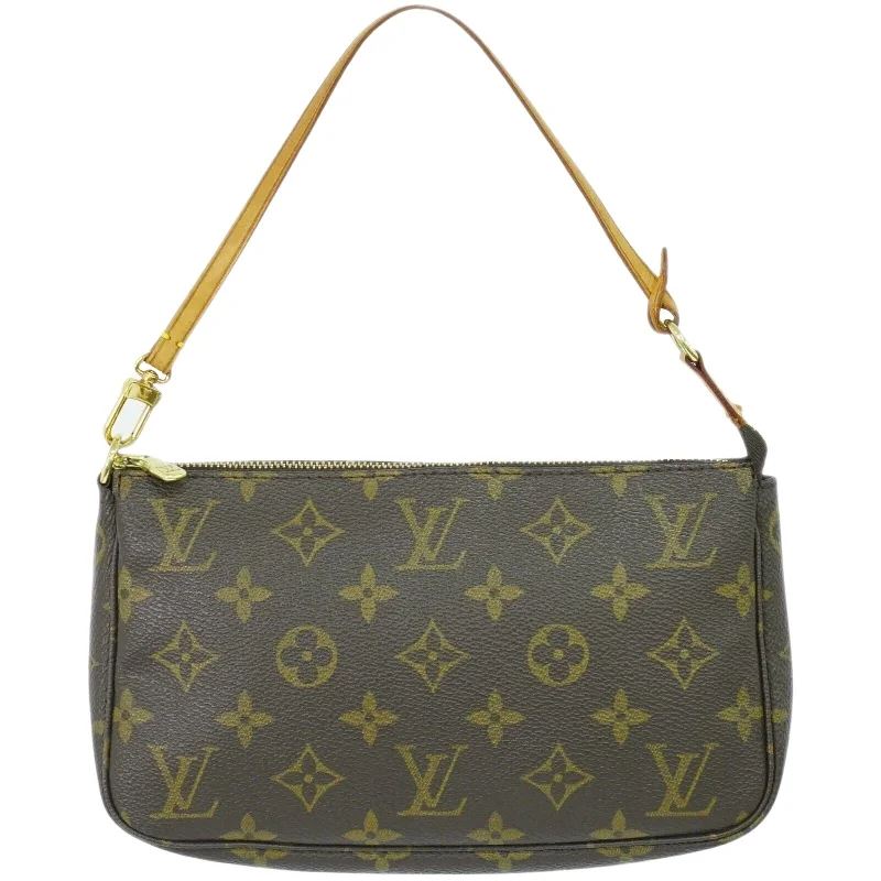 Mirrored Clutch in Silver for Futuristic - Themed GatheringsLouis Vuitton Pochette Accessoire  Canvas Clutch Bag (Pre-Owned)