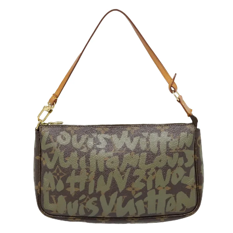 Mirrored Clutch in Silver for Futuristic - Themed GatheringsLouis Vuitton Pochette Accessoire  Canvas Clutch Bag (Pre-Owned)