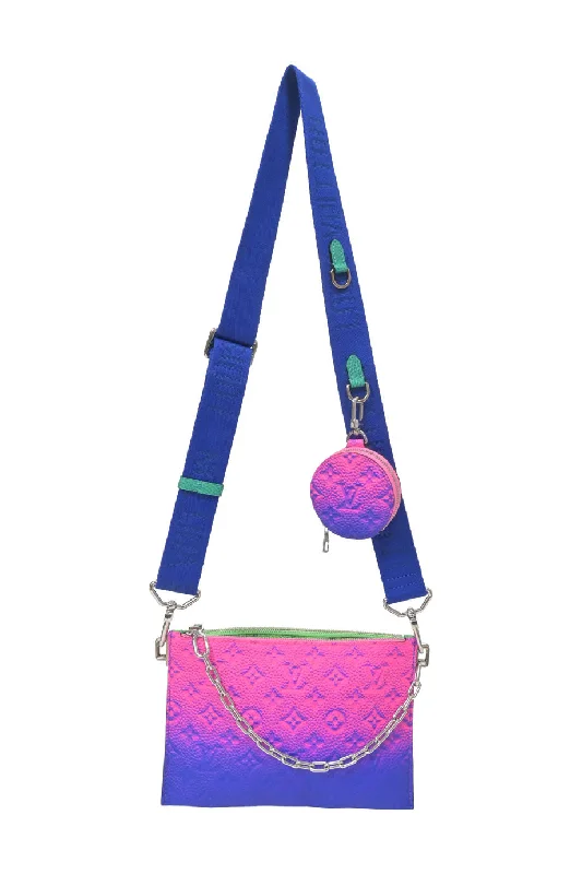 Women's Shoulder Bag with Floral Embroidery in Purple for Spring Walks[WB7009] Louis Vuitton | Cross-Body Bag