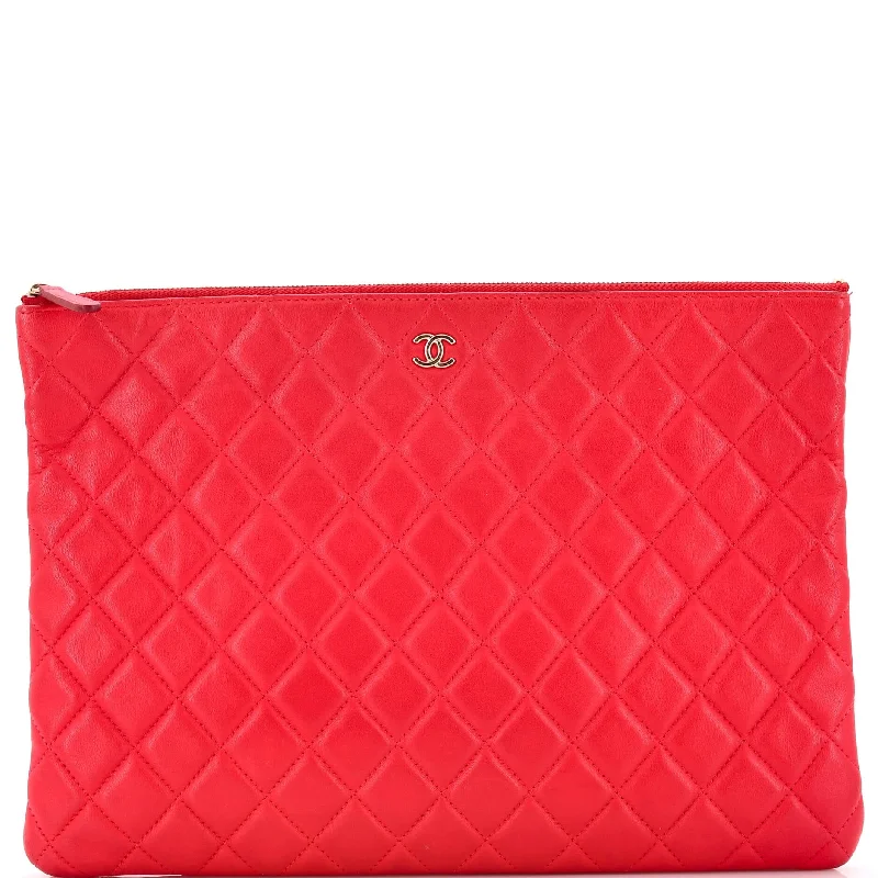 Floral - Printed Satin Clutch in Pink for Spring GalasO Case Clutch Quilted Lambskin Large