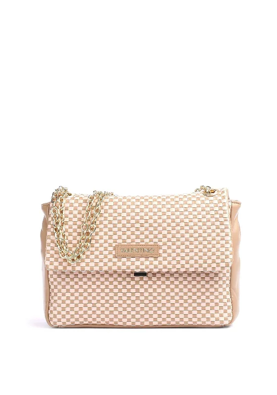 Pvc Shoulder Bag in Clear with Glitter for a Fun and Modern LookValentino Handbags Daiquiri Woven Shoulder Bag, Pink & Camel