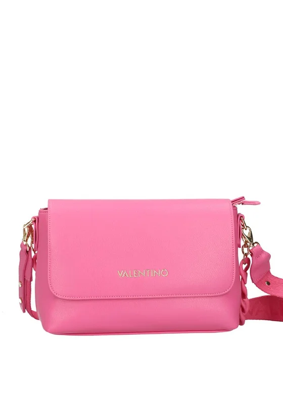 Women's Shoulder Bag with Zippered Pockets in Orange for SafetyValentino Handbags Whisky Medium Shoulder Bag, Fuchsia