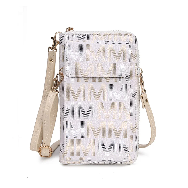 Quilted Leather Crossbody Bag in Cream for a Classic and Elegant AppearanceCossetta Phone Crossbody