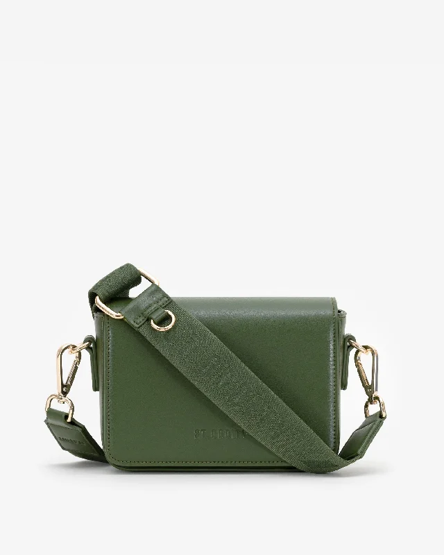 Women's Crossbody Bag with Chain Strap in Gold for a Glamorous TouchCrossbody Bag with Street Strap in Khaki Green