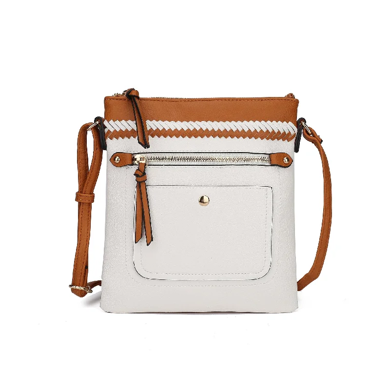 Women's Crossbody Bag with Magnetic Closure in White for Quick AccessGeorgia Crossbody bag