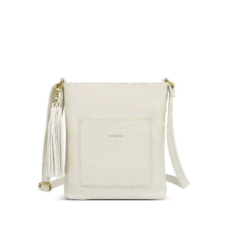 Women's Crossbody Bag with Magnetic Closure in White for Quick AccessLily Crossbody Bag