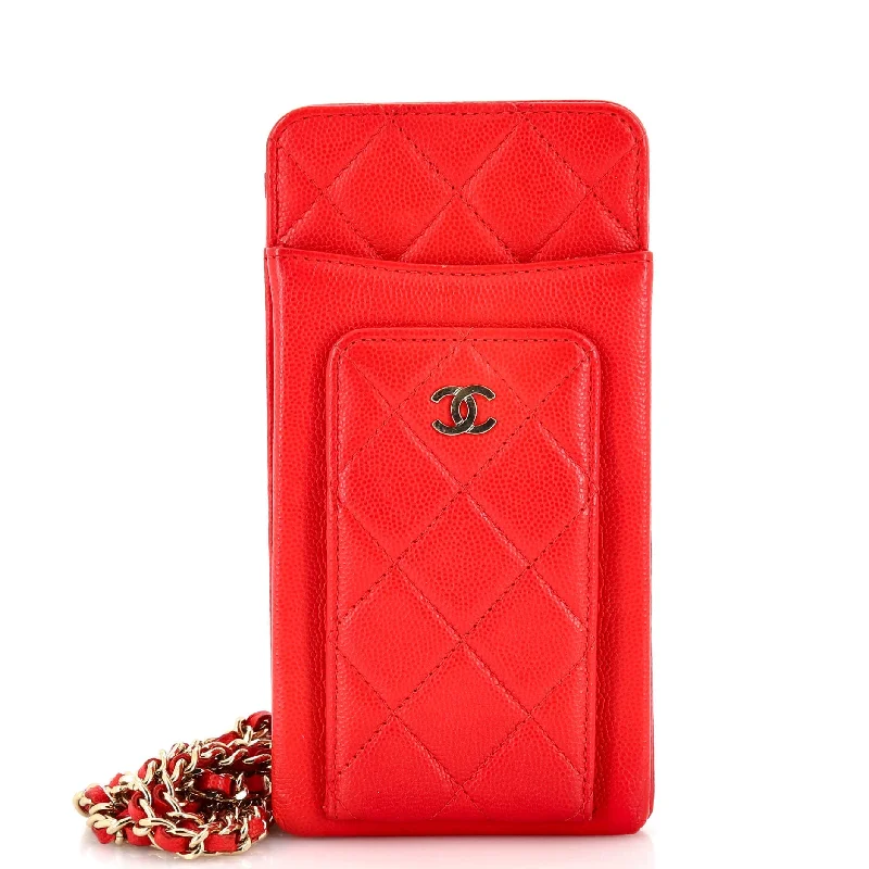 Women's Crossbody Bag with Adjustable Strap in Orange for Customizable ComfortO Phone Holder Crossbody Bag Quilted Caviar