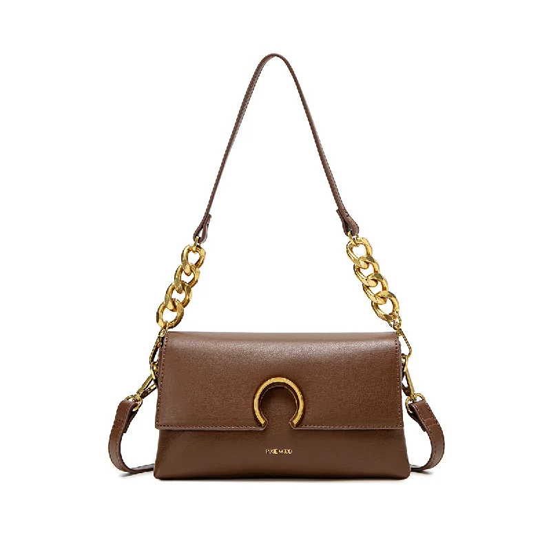 Large Faux Leather Crossbody Bag in Brown with Tassel Details for Casual TravelRuth Small Bag