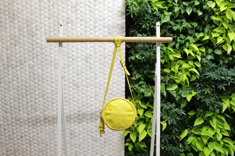 Suede Crossbody Bag in Olive Green for Fall Fashion StatementsThe Takeout Convertible in Mimosa Yellow